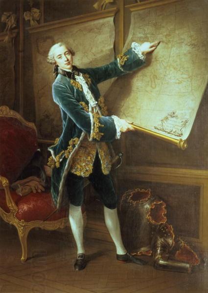 Francois-Hubert Drouais Count of Vaudreuil in oil painting picture